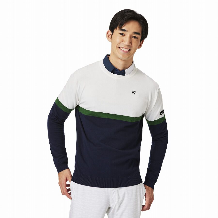 Taylormade Golf - APPAREL -カラーブロッククルーセーター