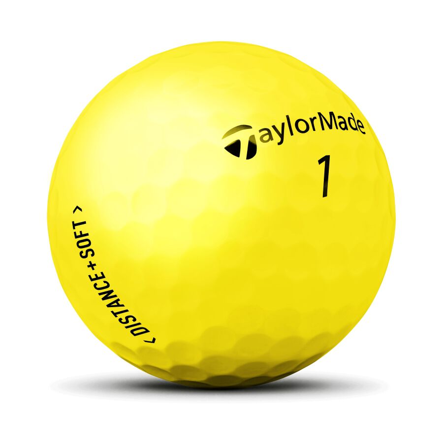 TaylorMade Golf - Ball - ディスタンス+ ソフト マットイエロー