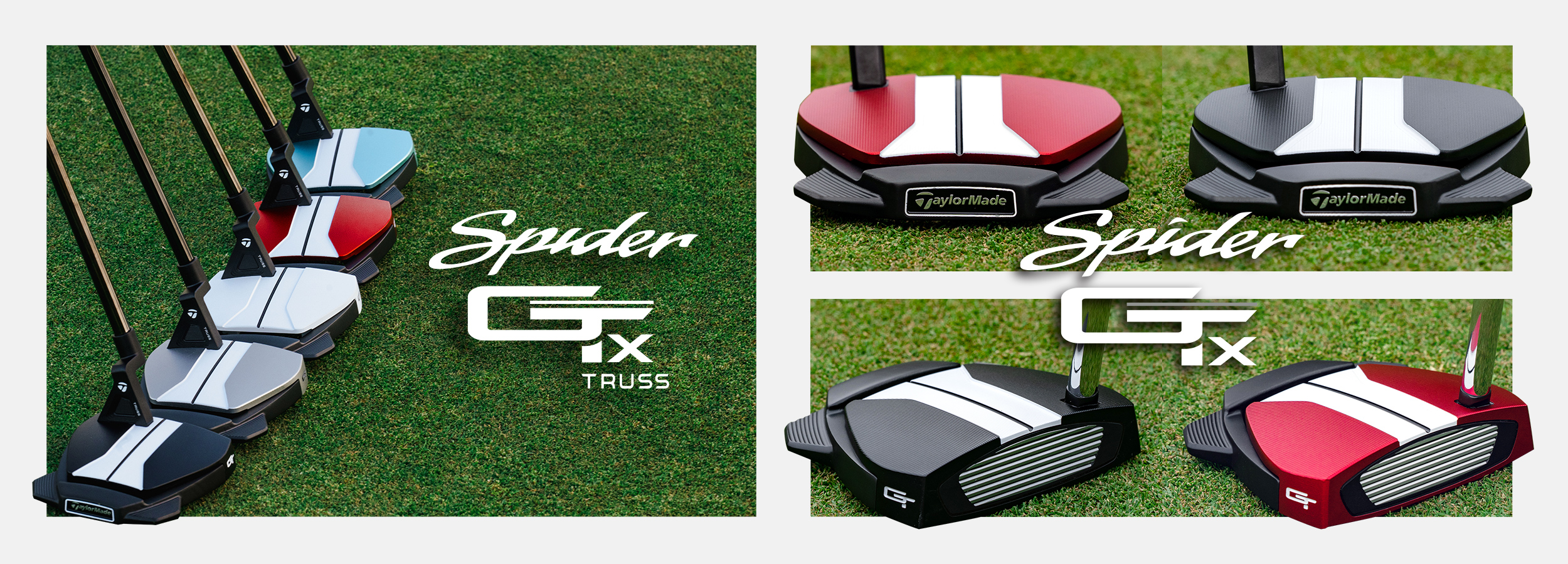 スパイダーGT X ブラック トラスヒール パター | SPIDER GT X BLACK TRUSS | TaylorMade Golf |  テーラーメイド ゴルフ公式サイト