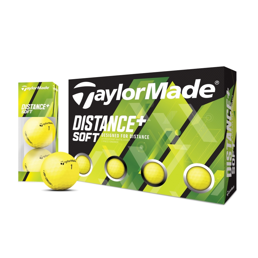 TaylorMade Golf - Ball - ディスタンス+ ソフト マットイエロー ボール